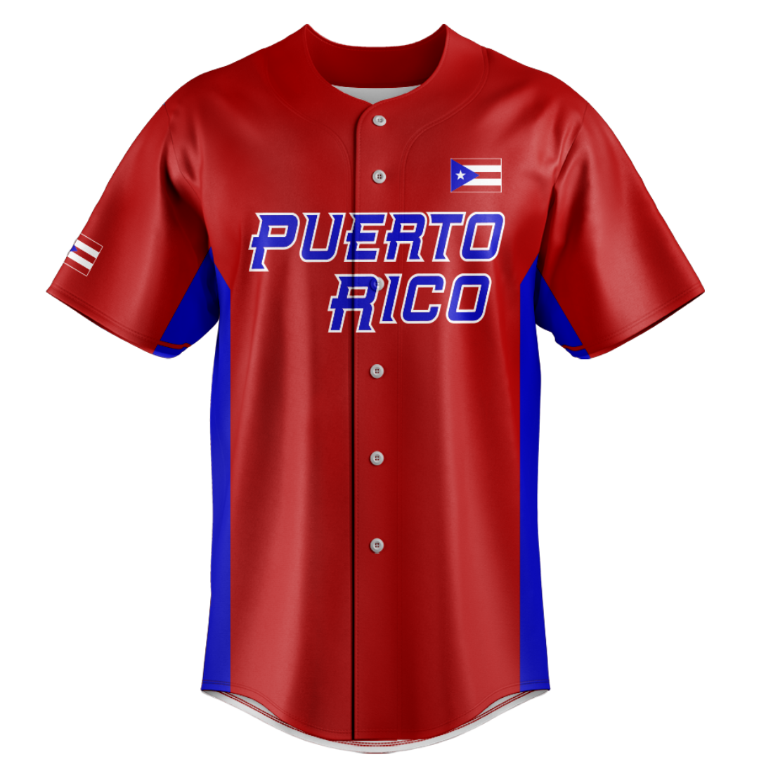 Puerto Rico Alternative Jersey - Red – VIP CUSTOM